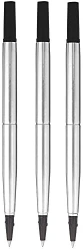 Parker Quink Ersatzminen für Tintenroller, mittlere Spitze (0,7 mm), Schwarz, 3 Stück