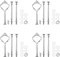 Koomiao Etageren Stangen Set,4 Sets Etagere Zubehör 2 bis 3 Etage für Hochzeitstorte Etagere Tortenständer Tortenhalter Torten mit Schrauben und Unterlegscheiben, für Dessertdisplay (Silber)