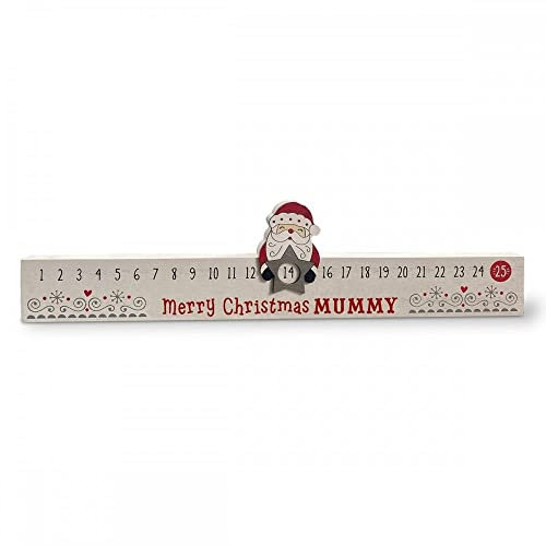 History & Heraldry Personalisierbarer Weihnachtsmann-Countdown-Adventskalender – Mama