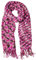 collezione alessandro Italienischer Schal Lanea grob gestrickt mit Fransen 34cm x 200cm
