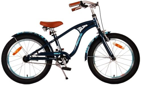 Volare Miracle Cruiser Kinderfahrrad - Jungen - 18 Zoll - Blau Matt - Prime Collection
