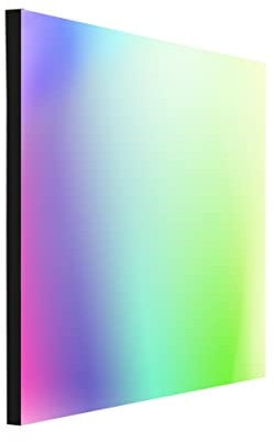 tint Smarte LED-Deckenlampe ARIS – Steuerbar per Alexa oder Fernbedienung – Mit weißem (1800-6500 K) und farbigem Licht RGB – Quadratisches Panel 45 x 45 cm
