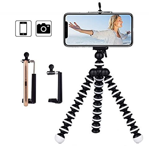 micros2u Mini Travel Octopus Flexible Gorilla Tripod For Camera, Smartphone, iPhone