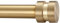 40,6–304,8 cm lange Gardinenstangen, verstellbar, warm, goldfarben, 2,5 cm Durchmesser, robuste Stange mit Aluminium-Endstücken für Fenster, Türen, Vorhänge