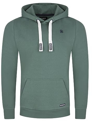 riverso Hoodie Herren Regular Fit RIVLinus Kapuzenpullover Pullover Sweatshirt Streetwear Grün, Größe:3XL, Farbe:Forest Green