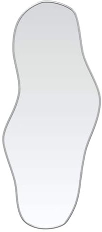 vidaXL Wandspiegel Flurspiegel Spiegel Badspiegel Hängespiegel Dekospiegel Schminkspiegel Kosmetikspiegel Wohnzimmer Silbern 70x30cm