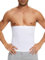 SLIMBELLE Herren Bauchweggürtel Body Shaper Gürtel Bauch Shaper Schwitzgürtel Rückenunterstützung für Fitness Sauna Schlankheitstraining Jogging Yoga Weiß-02 M