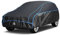 Holthly Bâche Voiture Anti-grêle Étanche, Housse de Protection Voiture Extérieur Contre Pluie Soleil Poussière, Bâche Contre la Grêle pour SUV 4x4 460 à 485 cm. YL