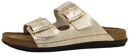 Rohde Damen Pantolette gemusterter Zweiriemer mit Schnalle Rodigo-D 5872