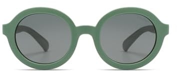 KOMONO Bebe Sage Baby Kinder Runde Sonnenbrille mit UV-Schutz und kratzfesten Gläsern, Für Babys, Unisex Mädchen und Jungen im Alter von 0-1