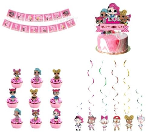 32-teiliges Kuchenaufsatz-Set – Geburtstagstortendekorationsset, Kuchendekoration, Partyzubehör, Jungen, Mädchen, Duschthema, Geburtstagsparty-Dekoration