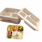 UQUABESO Platos de papel compostables desechables de 4 compartimentos con tapas, biodegradables, cuatro rejillas divididas, platos seccionales para la escuela, bandejas de almuerzo, microondas y
