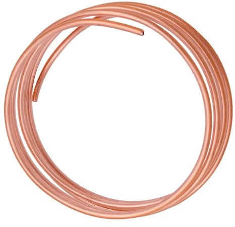 Tubo de cobre de 9,52 x 1,7 mm, tubo de cobre blando/anillo R410-2 m para aire acondicionado, fabricación de enfriadores sumergibles, etc