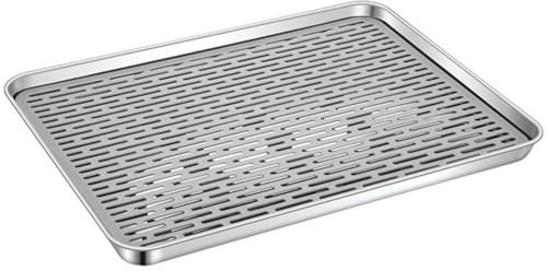 Muteitt Égouttoir À 2 Niveaux, Égouttoir À Vaisselle avec Bac D'égouttage, Égouttoir avec Bac D'égouttage, Tapis De Séchage De Vaisselle, Support De Plateau D'égouttage D', Plateau À Thé