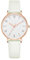 CIVO Damen Uhr Lederarmband Armbanduhr - Klassische Analog Quarz Damen Uhren Weiß