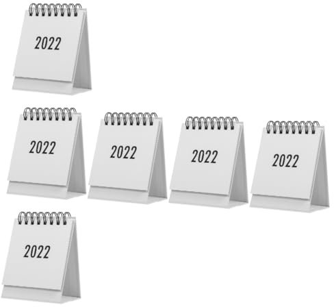 SEWACC 6 Stücke Schule Zu Hause Büro Mini Kalender Schreibtisch Planer Wiederverwendbare Ewige Kalender Karte