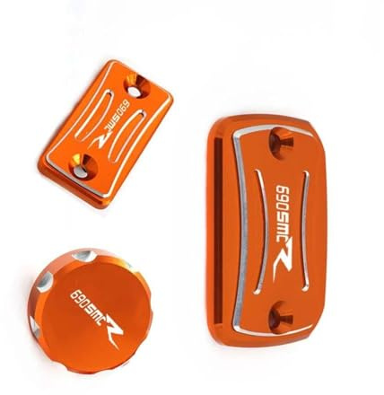 FIGULI Behälterdeckel Für 690 SMCR 690SMCR 2021 3PCS Master Zylinder Motorrad Zubehör Vorne Hinten Brems Flüssigkeit Reservoir Abdeckung