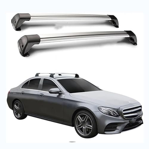 DCSNXZF Dachträger Relingträger Auto für Benz E Class W212 4dr Sedan 2009-2016, Aluminium Dachgepäckträger Gepäckträger Seitenschiene Autozubehör