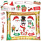 39 Stück Weihnachten Aufblasbare Fotorahmen, Bild Selfie Rahmen Weihnachtsfeiern, Weihnachtsmann Gold Foto Rahmen, Weihnachtsdeko Photo Booth Requisiten, für Weihnachten Silvester Partyzubehör