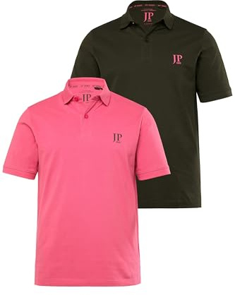 JP 1880 Herren große Größen Menswear L-8XL bis 8XL, T-Shirt im Doppelpack, Basic-Shirt aus Reiner Jerseyqualität, Rundhals, Bequeme Passform 702637