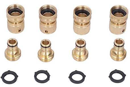 NYSUZHOUJI Brass Water Hose Thread Fittings Connectors Sturdy Sturdy Prevent 3 4 Inch Ght Garden Hose