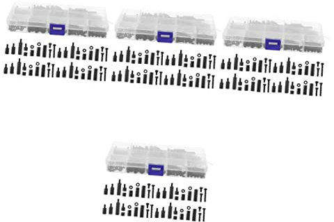 SOLUSTRE 4sets Assorted Screws Kit Nylon Standoff Screws and Nuts for Electronics