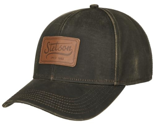 Stetson Leather Patch Cap Herren Sommer Winter braun One Size