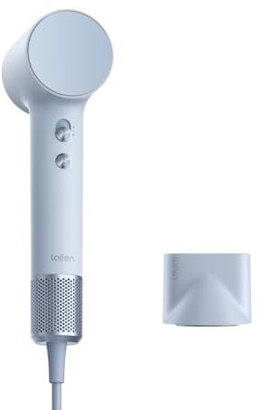 Laifen Mini-Haartrockner, Negativ-Ionen-Haartrockner mit bürstenlosem Motor (110.000 U/min), schnelltrocknend, leiser Reisetrockner (Blau)