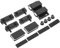 SEWOART Stylish Magnetic Glass Hinge for Frameless Doors Soft Closing Hidden Door Hinge Black