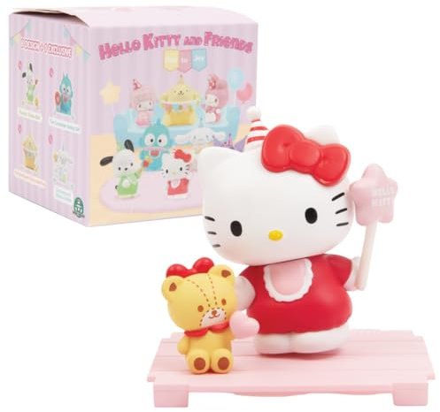 Hello Kitty - Blind Box Serie Ode to Joy, Kuromi und ihre Freunde, 1 Pop-Überraschungsfigur auf 9, Unboxing und zufällige Ankunft, transparente Mini-Box 7 x 7 cm, zum Sammeln, Giochi Preziosi