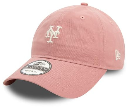 New Era MLB New York Mets Kappe Cap Baseball Teamlogo verstellbar gebogener Schirm rosa - One-Size