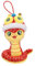 MUCKLILY Sternzeichen-Schlange-Anhänger Schlangenjahr chinesisches neujahr stofftier lebensechte Schlangenpuppe Kuscheltier Schlange Schlangen Chinesisches Neujahr PP-Baumwolle rot