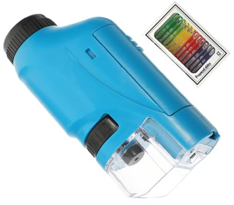 ERINGOGO 1 Satz Tragbares Mikroskop für Experimentiermikroskop mit Einstellbarem Zoom Lernspielzeug für Handlich und Praktisch für Wissenschaftliche Entdeckungen