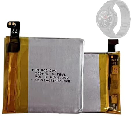 HIGHAKKU Ersatzakku Batterie PL402120V kompatibel mit AMA-zfit ARES A1908 Smartwatch Watch