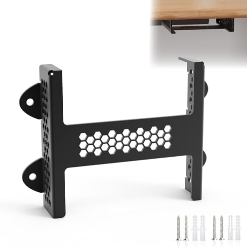 JLNJLE Halterung kompatibel mit TP-LINK TL-SG105 5-Port Netzwerk Switch, Metallisch Wandhalterung für LAN Switch Halter Unter dem Schreibtisch, für Startseite Büro
