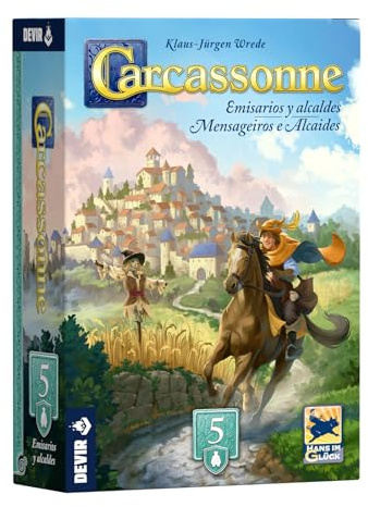 Devir Carcassonne: Gesandte und Bürgermeister – Erweiterung von Strategie, Politik und Platzierung von Platten für Familienbrettspiele (BGCAREAPS)