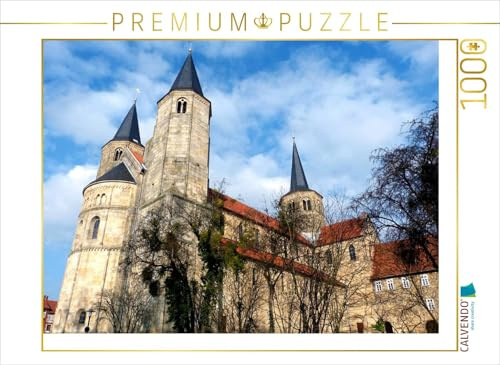 CALVENDO Puzzle Basilika St. Godehard in Hildesheim. | 1000 Teile Lege-Größe 64 x 48 cm Foto-Puzzle für glückliche Stunden