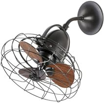 Faro Barcelona 33715 - KEIKI Ventilador de techo de estilo industrial sin luz ø45cm Marron 3 Palas