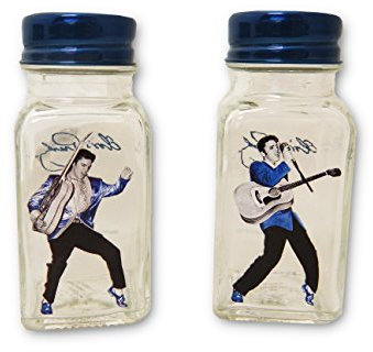 Midsouth Products Elvis Presley Salz- und Pfefferstreuer tanzende Bilder 2-tlg Glas Shaker-Set