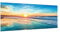Bilderwelten Spritzschutz Glas - Romantischer Sonnenuntergang am Meer - Quer, 40cm x 100cm