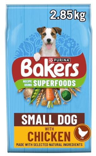 Bakers Small Dry Dog Food Chicken & Veg, 2.85kg