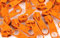 Schnoschi 5 Zipper orange passend für endlos Reißverschluss mit 5 mm Laufschiene