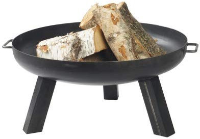 Feuerkorb Feuerschale Garten Pan 7 Gartenfeuer 60 70 80 cm Schwarz Pflanzenschale Terrassenfeuer FEU Auswahl-Pan7-Schwarz E00453-60cm