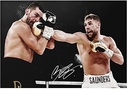 Billy Hoe Saunders Zitat Foto gedrucktes Poster – aufgedruckte Unterschrift - (30cm x 20cm)