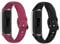 TenCloud Ersatzarmband für Samsung Galaxy Fit SM-R370 Armband Fitness-Tracker, weiches Silikon, 2 Stück (Wein+Schwarz)