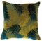 Paoletti Palm Grove Kissenbezug, Polyester, Gold/Petrol, 50 x 50 cm (Pack of 1)