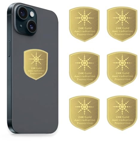 EMF-Schutz, Anti-Strahlungs-Aufkleber, Strahlungsneutralisierer für iPhone, iPad, WeLohas EMF-Blocker für alle Elektronikgeräte, 6 Stück