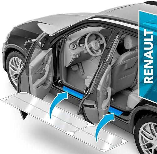 uProtect Auto Einstiegsleisten Schutz für Renault ZOE BFM I 2012-2024 - Schutzfolie Autotür Zubehör Zierleisten Lackschutzfolie Transparent