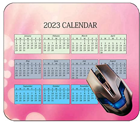 2023 Kalender Mauspad, Getränk Cocktail EIS Blume rutschfeste Gummi Base Mousepad MX312