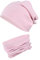 TupTam Unisex Kinder Beanie Mütze Schlauchschal Set, Farbe: Altrosa, Größe: 50-52